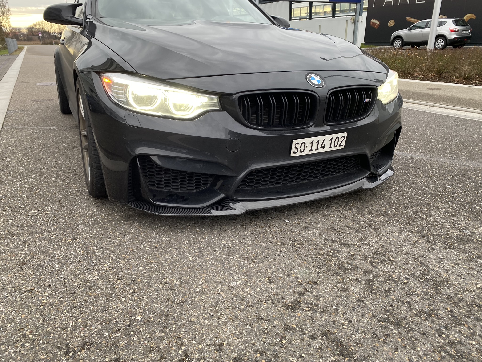 Cup Spoilerlippe Front Ansatz für BMW M3 F80, 259,00 €